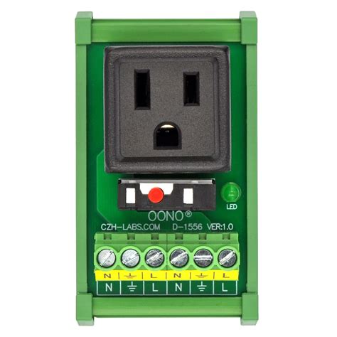 din rail mounted electrical boxes with blank plate|din rail 120v outlet.